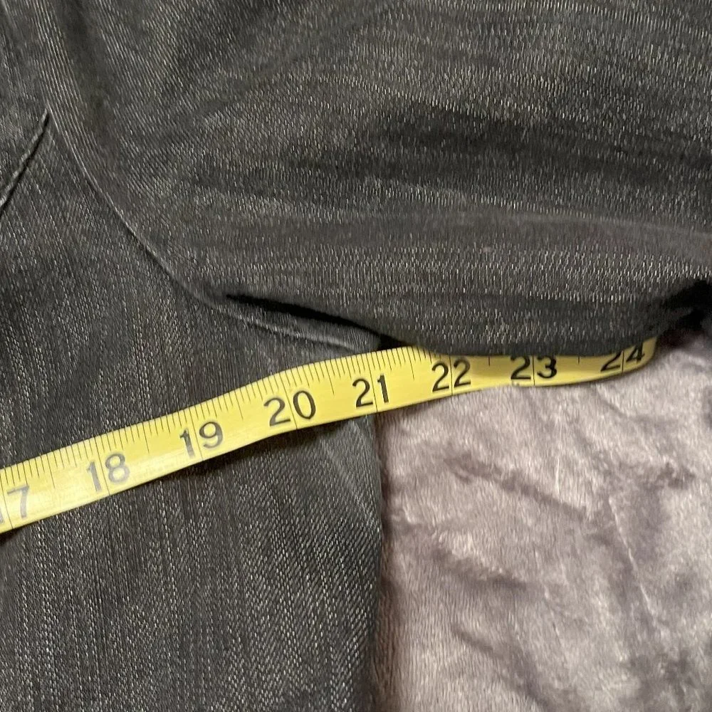 New York & Company Charcoal Gray Denim Blazer - Picture 6 of 10